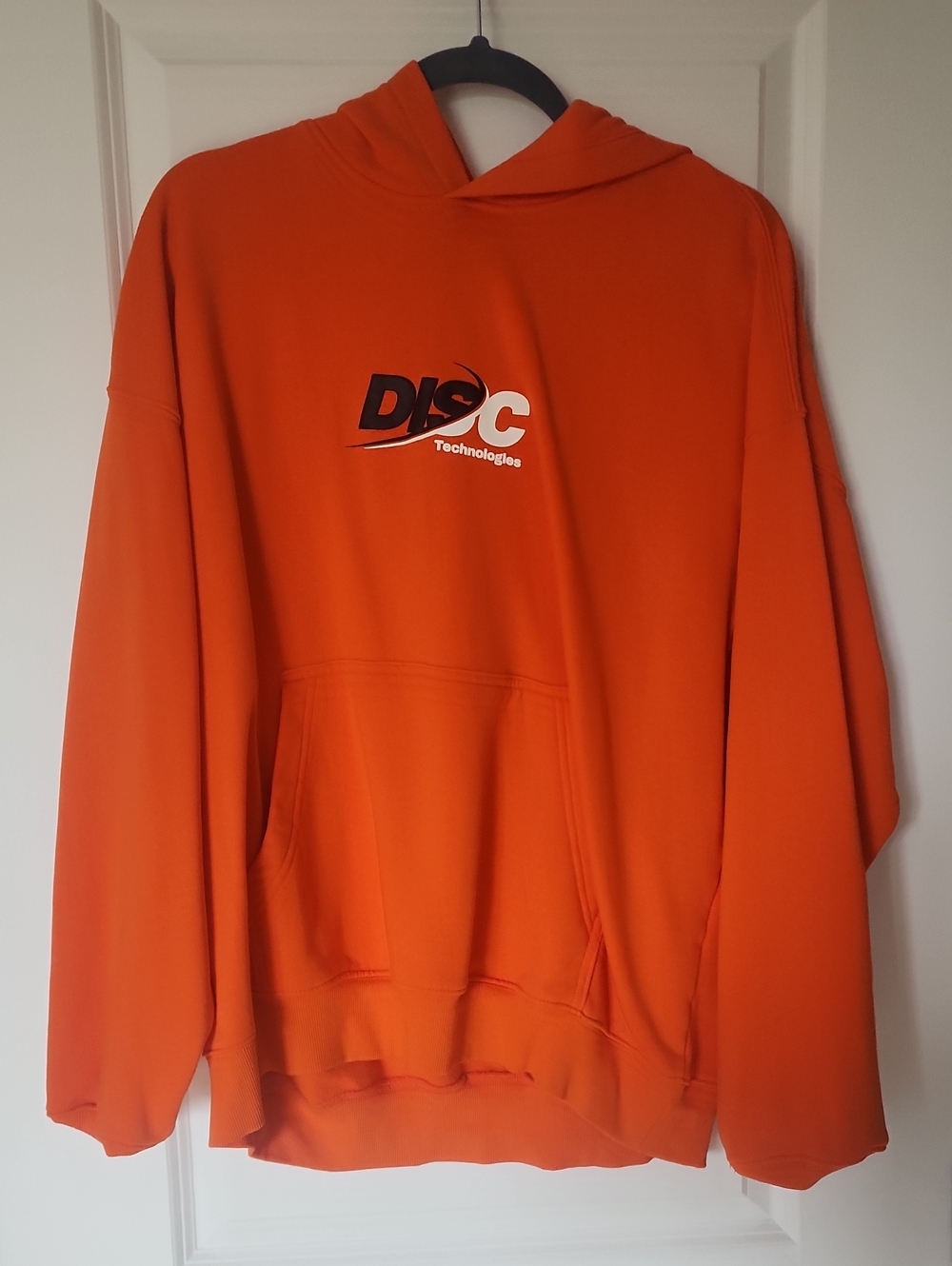 H&M Orange Crewneck Sweatshirt with Front Logo